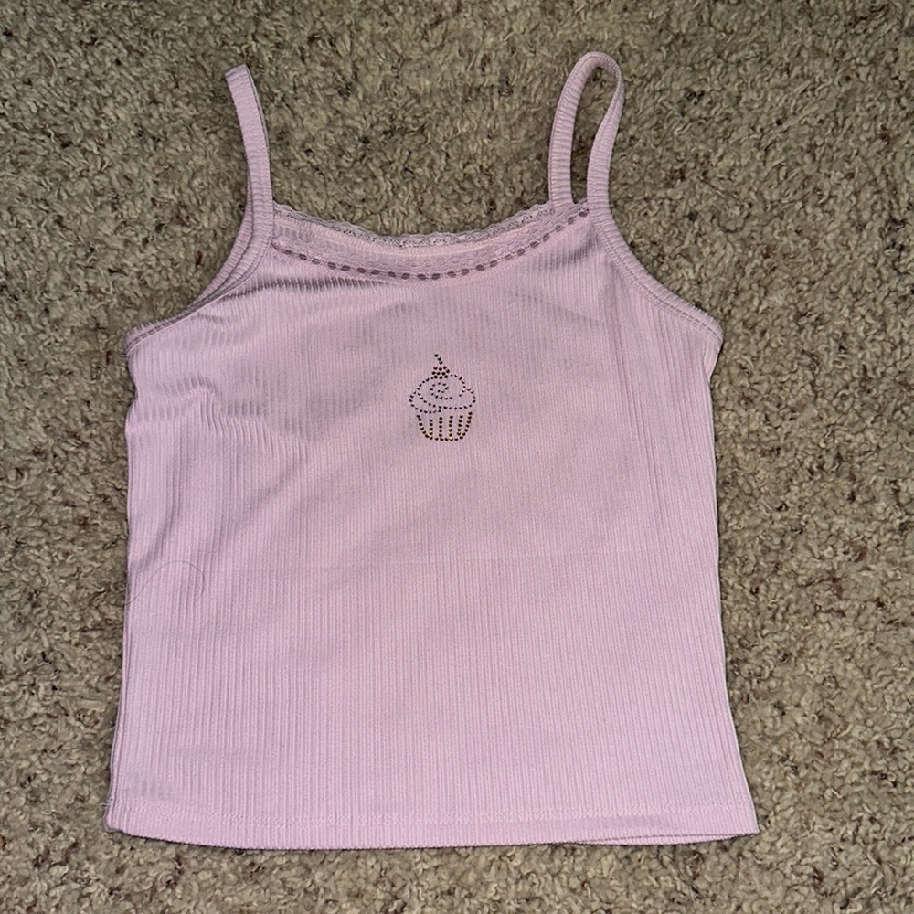 Pink cupcake tank top